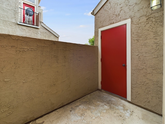 view of exterior entry