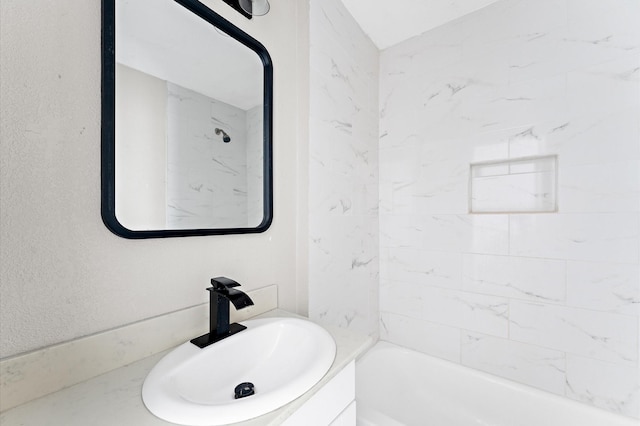 213 Super St, Houston, TX 77011 - bathroom featuring vanity and shower / bath combination
