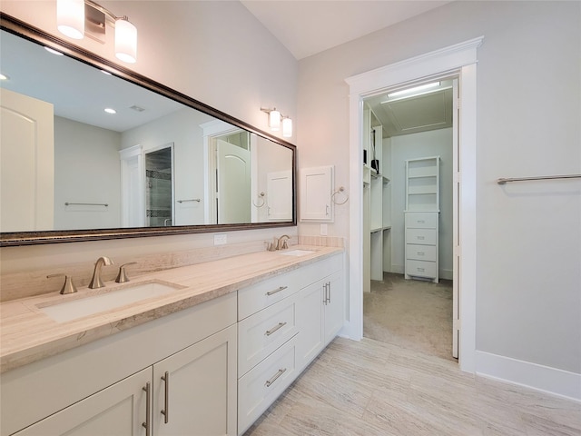 bathroom with vanity