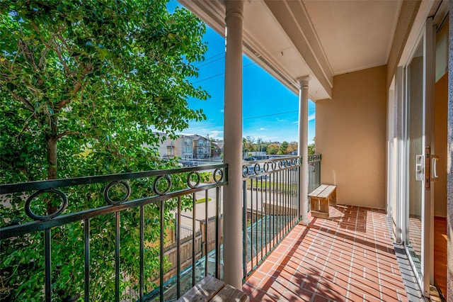 view of balcony