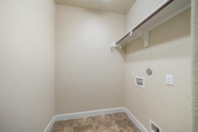 laundry area featuring washer hookup and gas dryer hookup