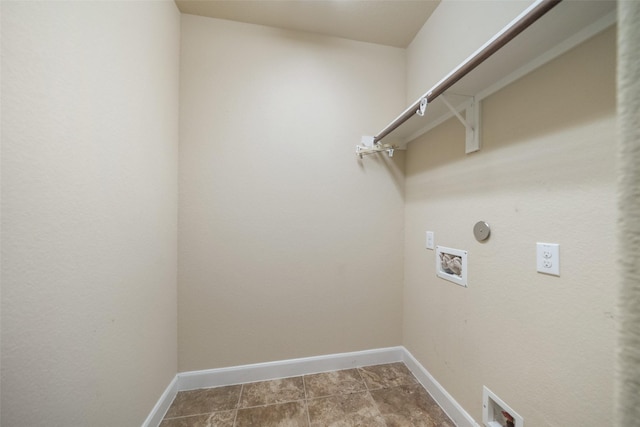 laundry room featuring hookup for a washing machine and gas dryer hookup