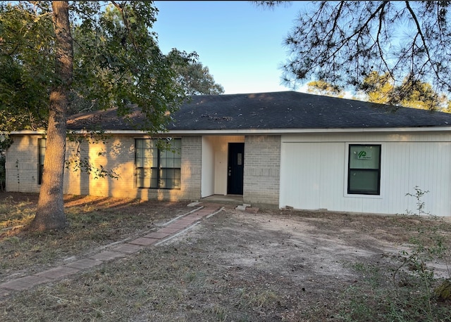 view of ranch-style house