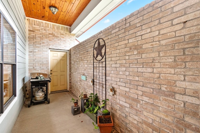 view of patio / terrace with area for grilling