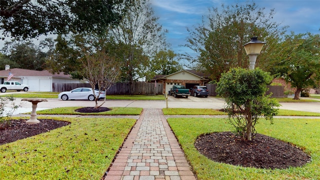 view of yard with a carport