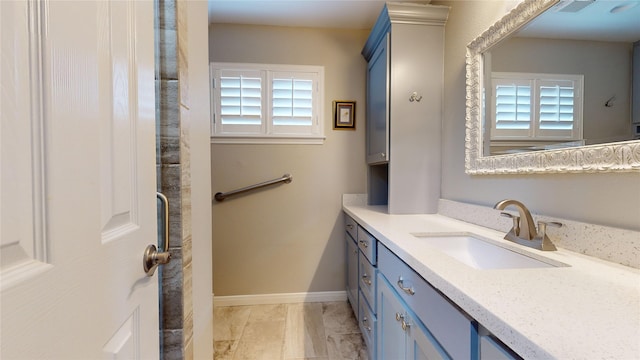 bathroom featuring vanity