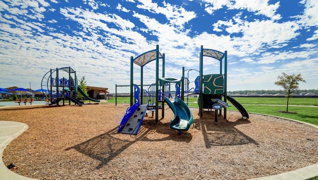 view of jungle gym