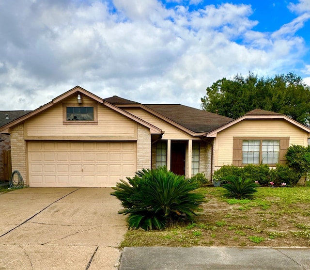 ranch-style house with a garage