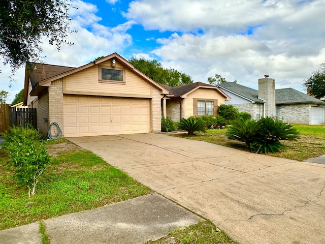 ranch-style house with a garage