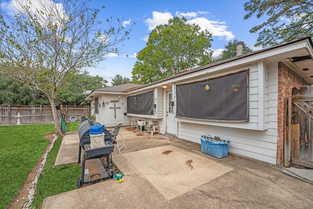 exterior space with fence