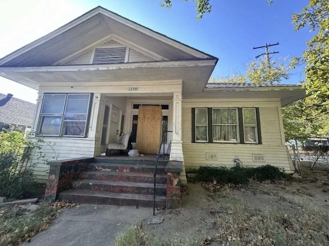 view of front of property