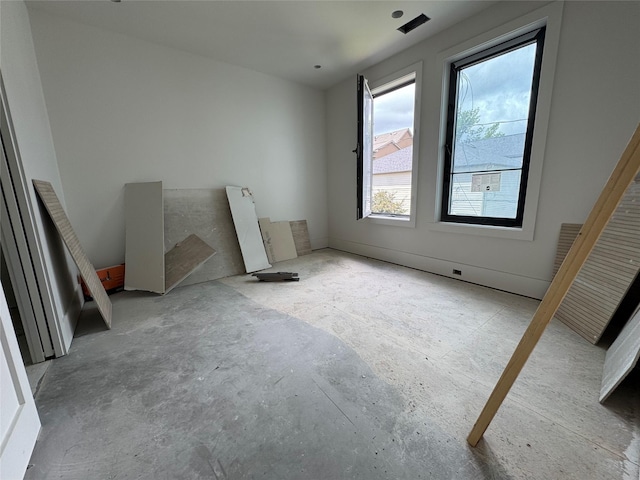 1606 Hazard St, Houston, TX 77019 - unfurnished room with concrete floors