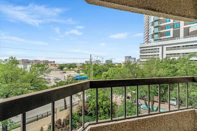 view of balcony