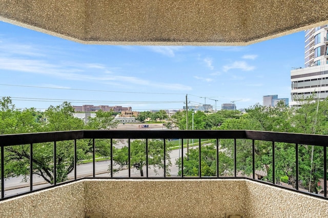 view of balcony