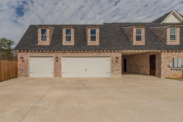 view of front of house featuring a garage