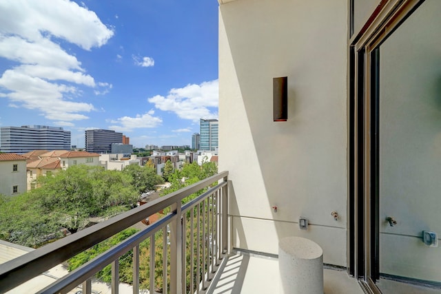 view of balcony