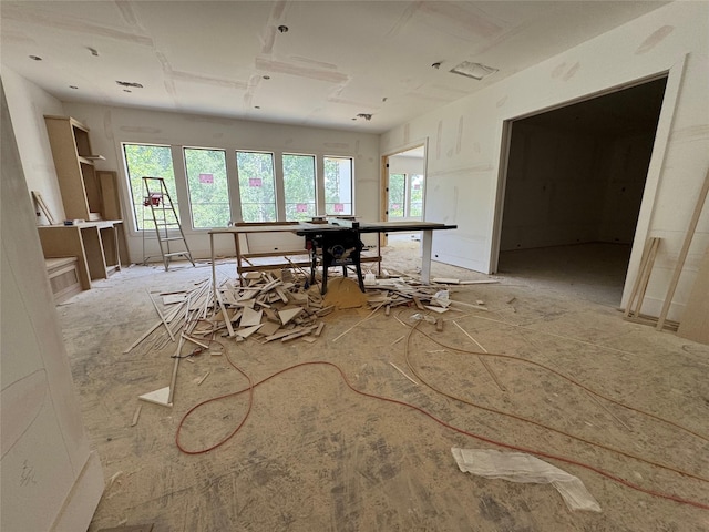 view of home office