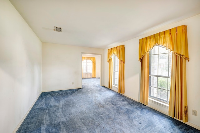 carpeted spare room with a wealth of natural light