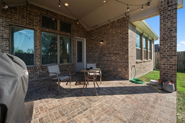 view of patio / terrace featuring grilling area