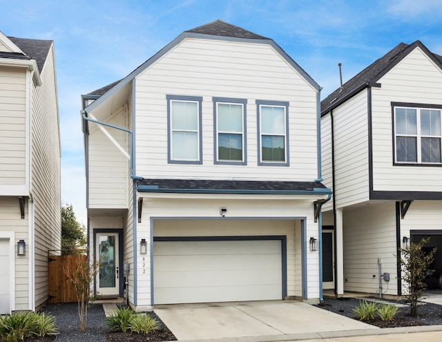 view of front of house featuring a garage