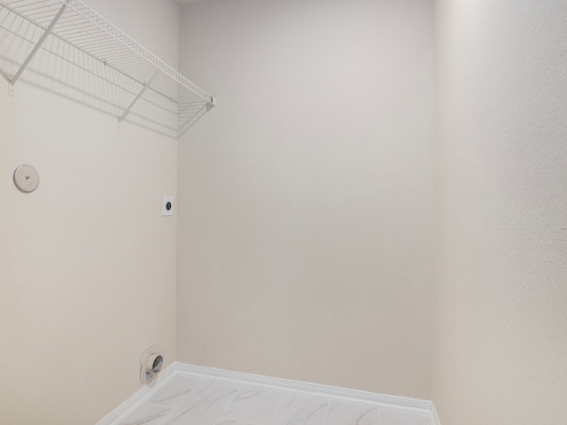 laundry room with hookup for an electric dryer