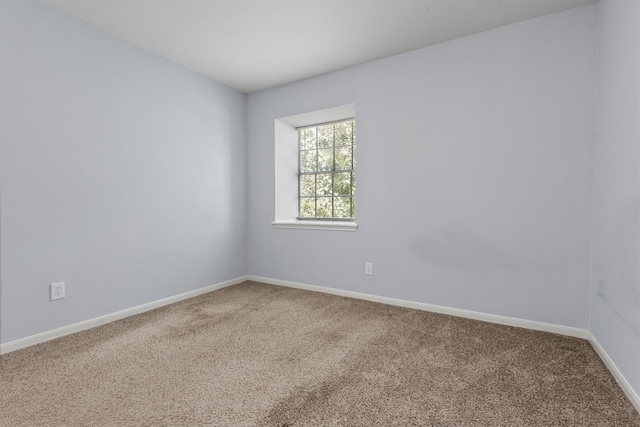 view of carpeted empty room