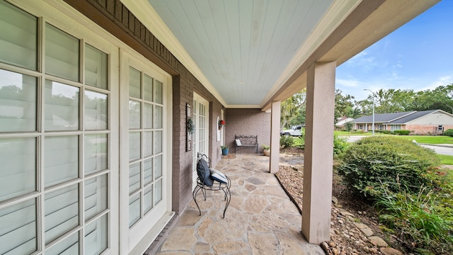 view of patio with covered porch