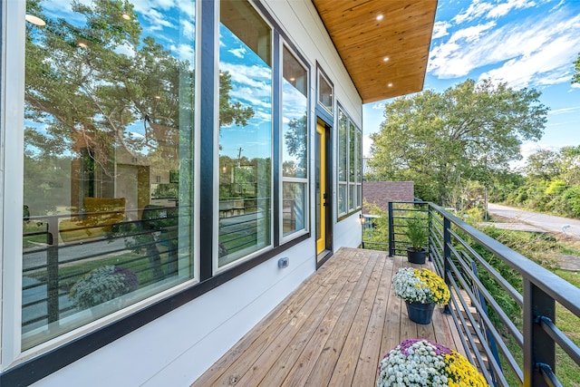 view of balcony