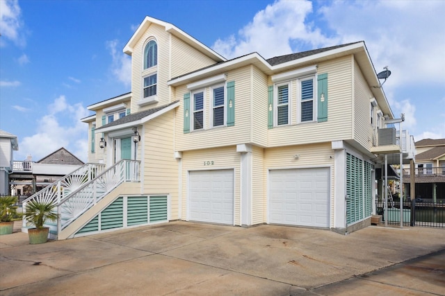 view of front of house featuring a garage