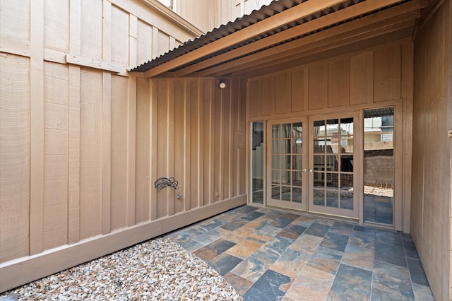 view of patio with french doors