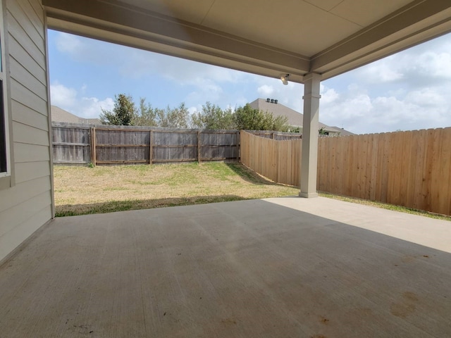 view of patio / terrace featuring a fenced backyard