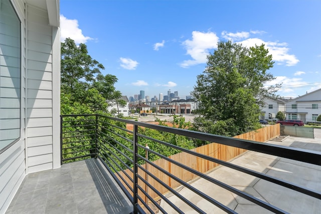 view of balcony