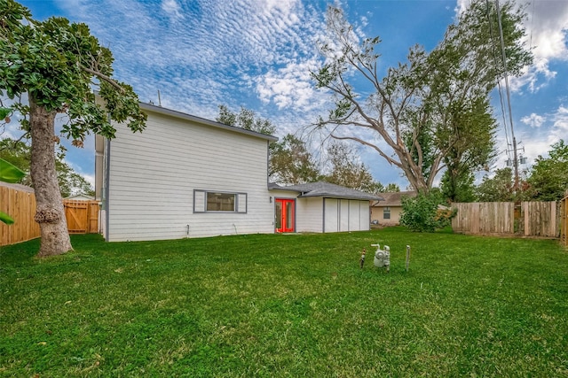 view of rear view of property