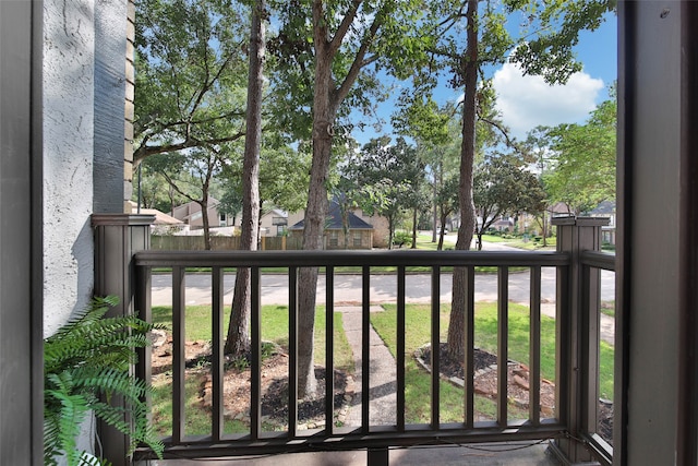 view of balcony