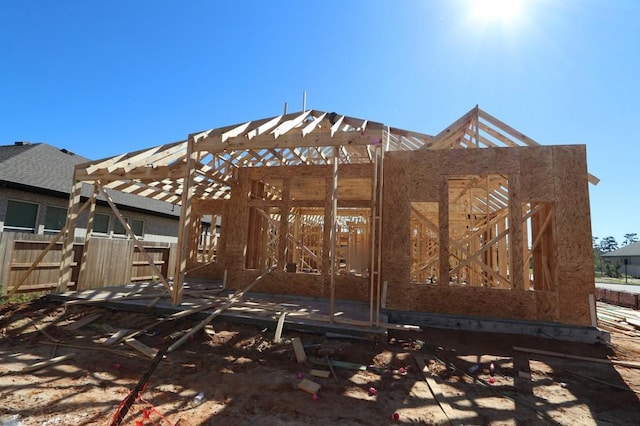 view of rear view of property