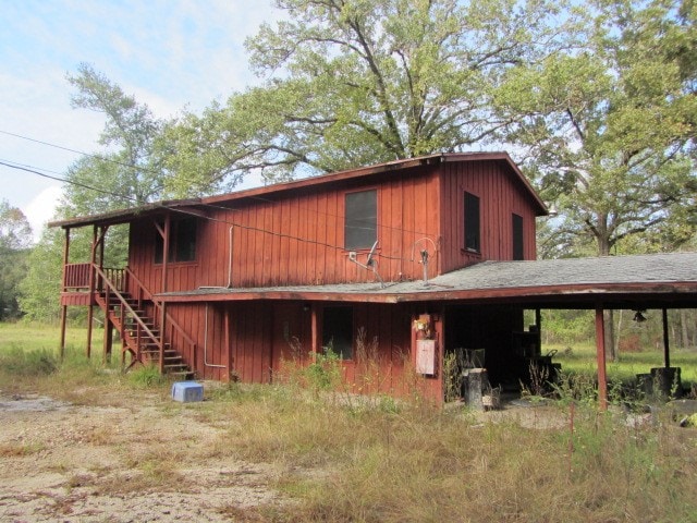 view of rear view of property