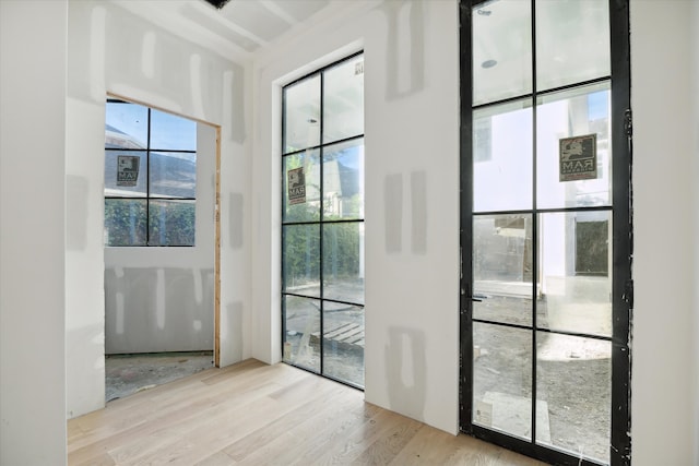 entryway featuring light hardwood / wood-style flooring