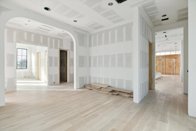 interior space featuring light hardwood / wood-style floors