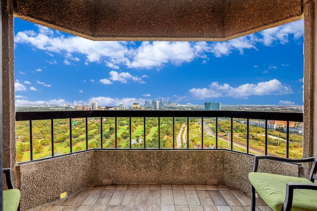 view of balcony