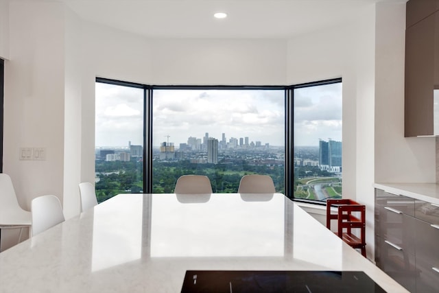 dining area featuring plenty of natural light