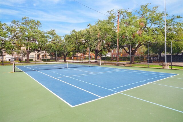 view of tennis court