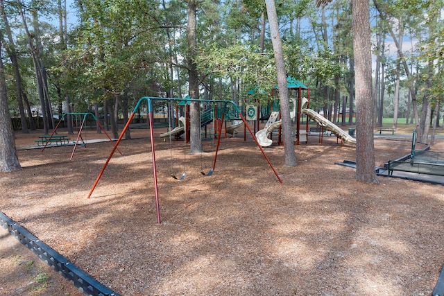 view of jungle gym