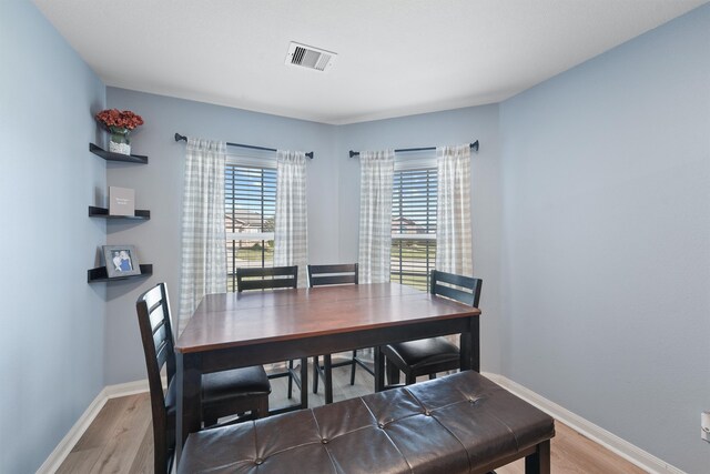 dining room featuring hardwood / wood-style floors