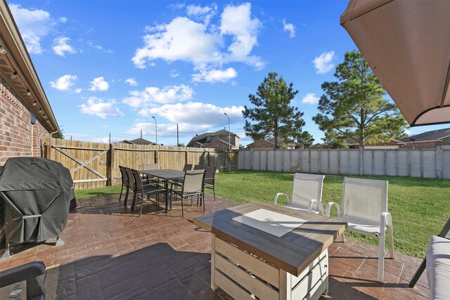 view of patio / terrace featuring area for grilling