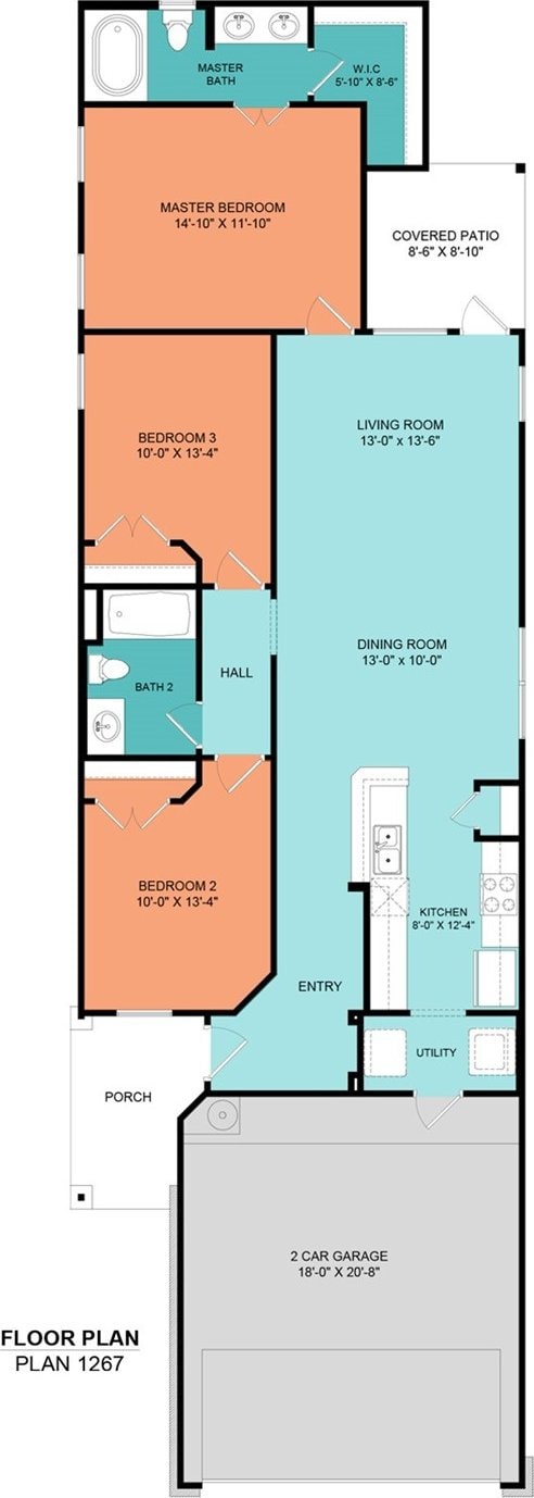 511 Emerald Thicket Ln, Huffman, TX 77336 - home floor plan