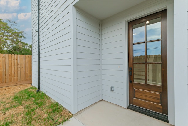 view of entrance to property