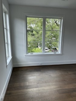 3011 Deal St, Houston, TX 77025 - spare room with dark wood-style floors