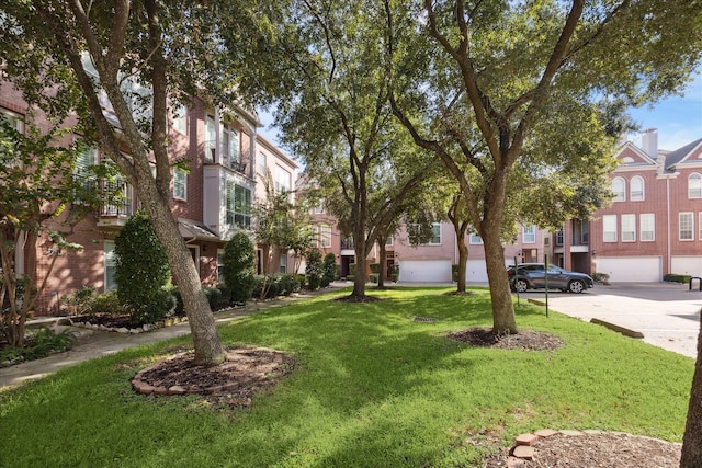 view of community with a yard