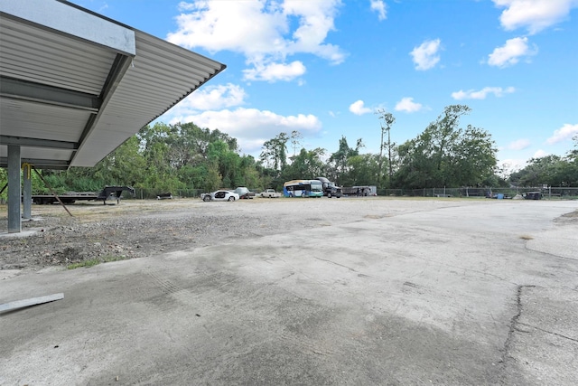 view of vehicle parking