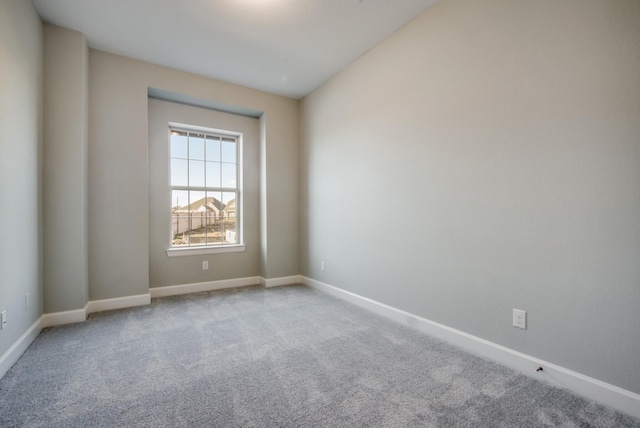 view of carpeted empty room